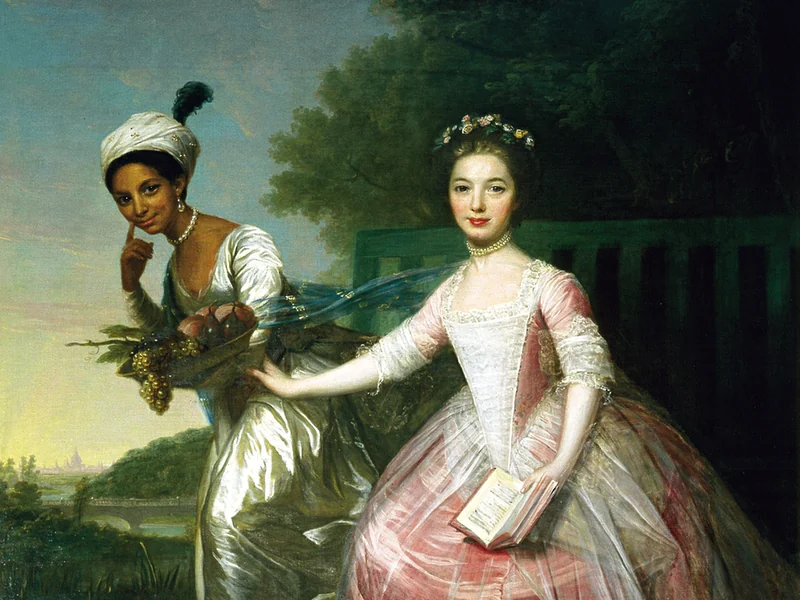 1737-David Martin - Ritratto di Dido Elizabeth Belle e di sua cugina Lady Elizabeth Murray